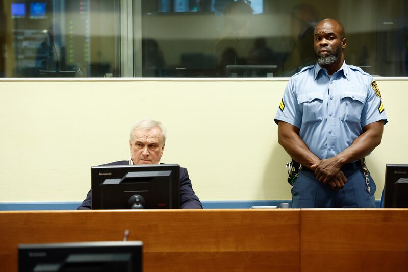 Jovica Stanisic in court at the hearing