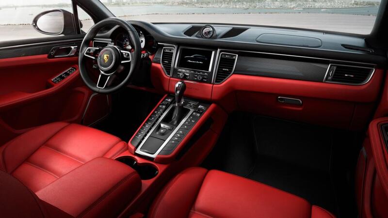 Interior shot of the new Macan model