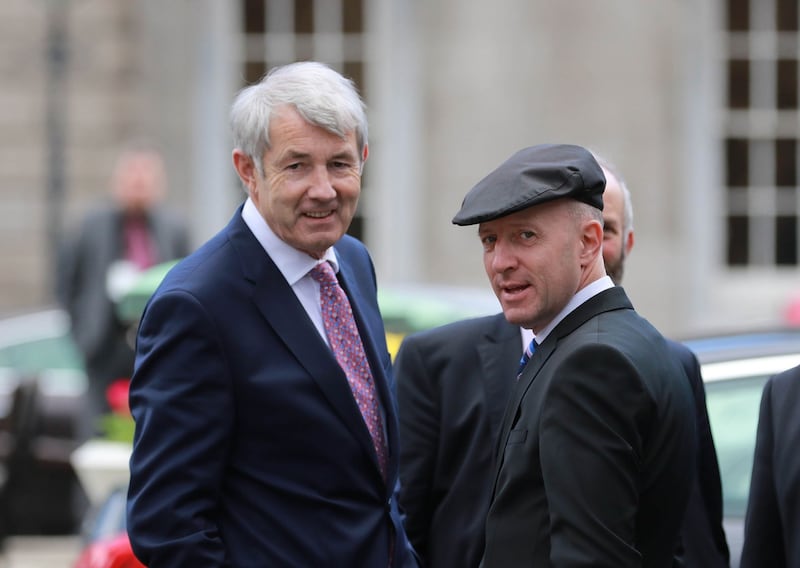 Independent TDs Michael Lowry and Michael Healy-Rae. Photograph: Nick Bradshaw