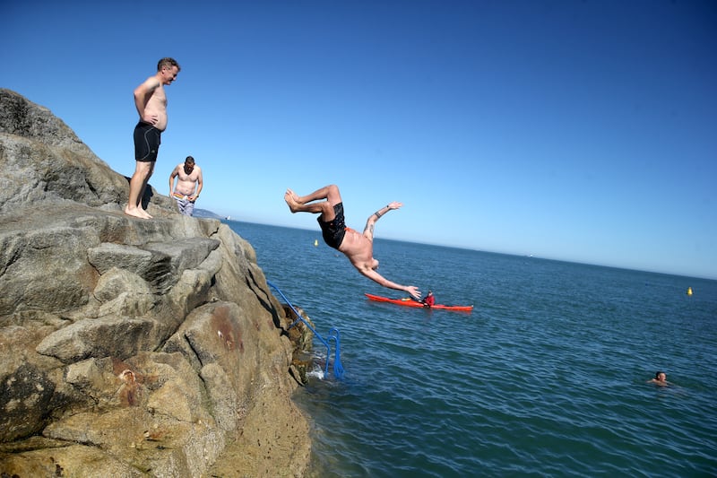 The Forty Foot features in Bad Sisters. Photograph: Stephen Collins