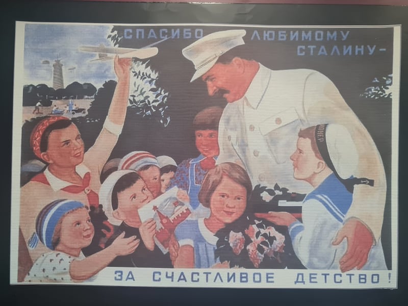 A Soviet depiction of childhood, displayed as an intended contrast to the experiences of children in the gulags