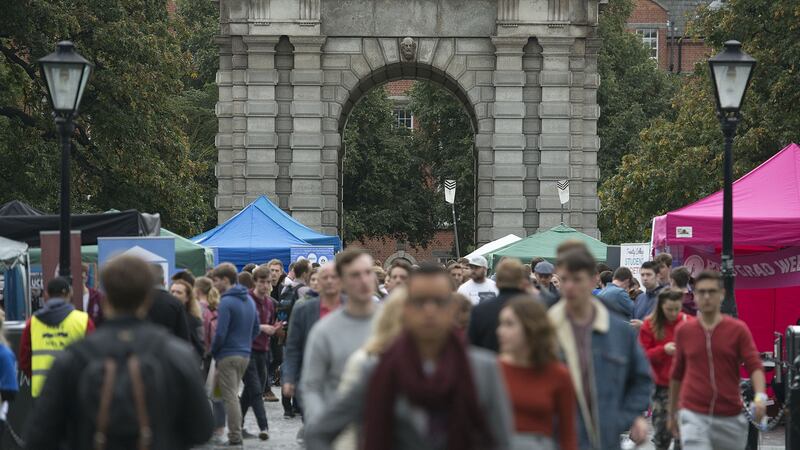 Estimated monthly living costs for students living away from home in the capital are just under €1,500 this year, according to a new cost of living guide from TU Dublin. Photograph: Dave Meehan