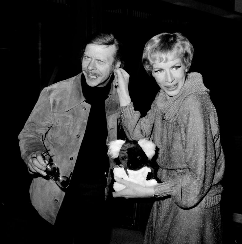 Brian Murphy and Yootha Joyce in London. Photograph: PA Wire