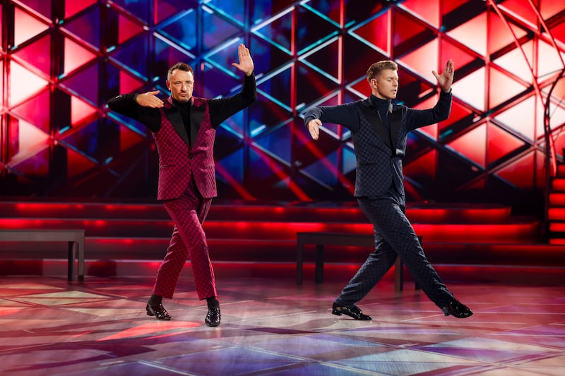 Dancing with the Stars: Gearoid Farrelly with Stephen Vincent. Photograph: Kyran O'Brien/RTÉ