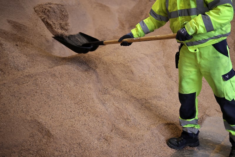 The North City Operations Depot in Ballymun has a large salt barn with capacity for 1200 tonnes of salt. Photograph: Chris Maddaloni/The Irish Times
