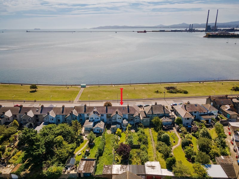 The property's location overlooking Dublin Bay