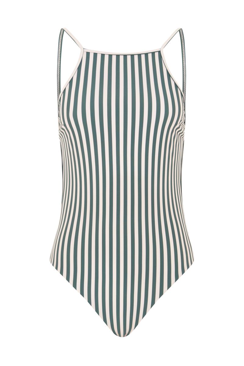 Stripe swimsuit, €115, whistles