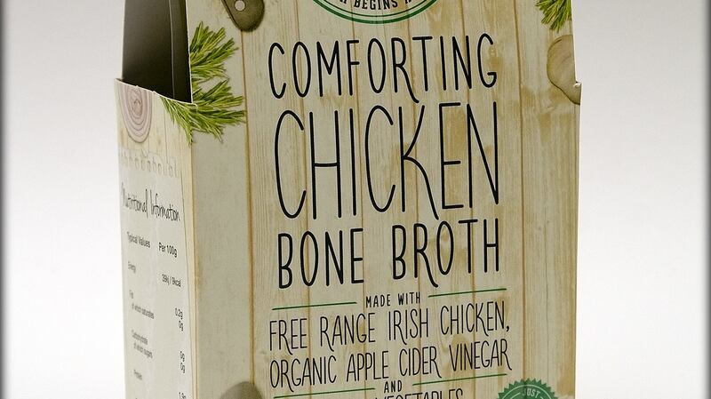 Sadie’s chicken broth: good enough to warm in the microwave and drink as it is