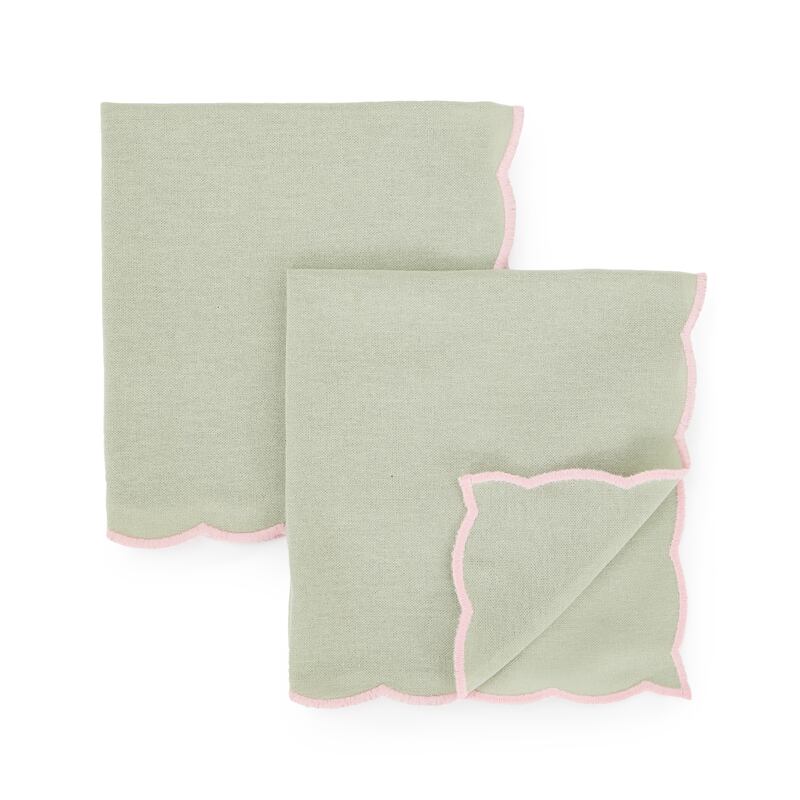 Penneys scalloped-edged napkins (€4 for two)