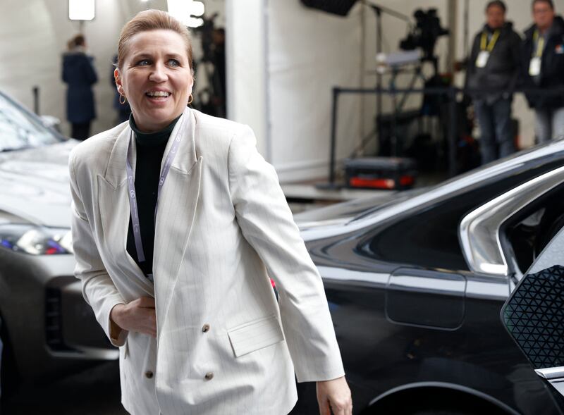 Danish prime minister Mette Frederiksen arrives for the 61st Munich Security Conference. Photograph: Michaela Stache/AFP via Getty Images