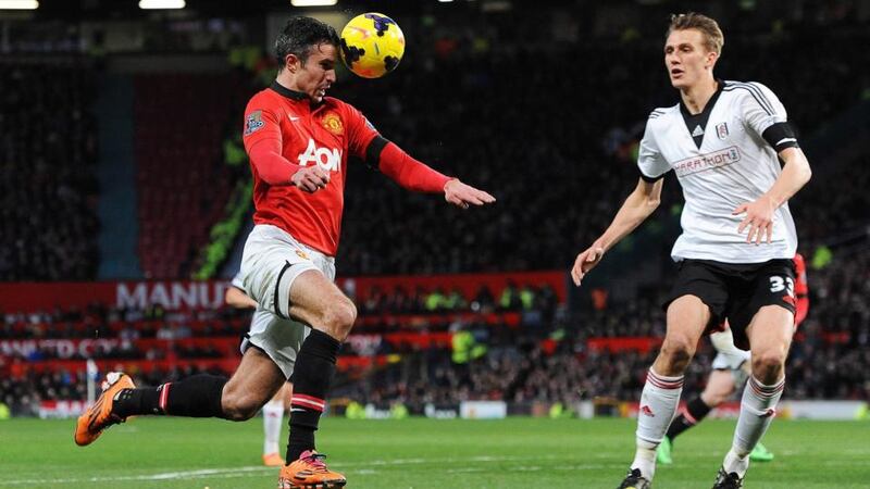 Fulham central defender Dan Burn said the barrage of crosses against Manchester United in Sunday’s Premier League game reminded him of playing in the Conference. Photograph:    Peter Powell/EPA