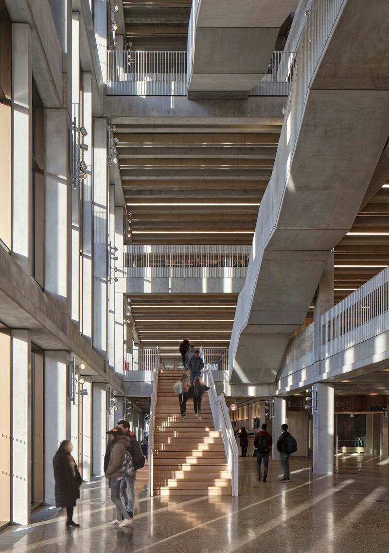 Riba Stirling Prize: Grafton Architects’ Town House, at Kingston University, in southwest London. Photograph: Dennis Gilbert/Riba/PA Wire