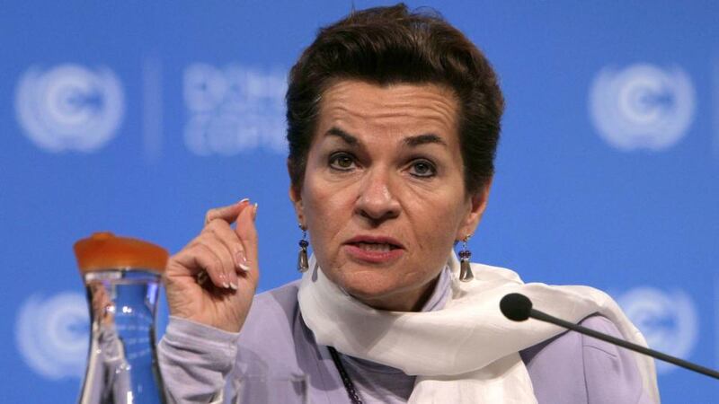 Christiana Figueres, one of the architects of the Paris Agreement, who is seeking a new global pact on biodiversity. Photograph: Karim Jaafar/AFP/Getty Images