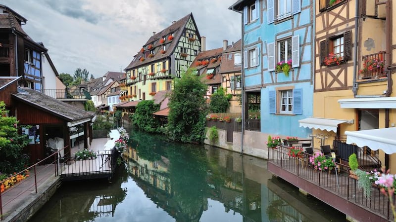 The Alsation city of Colmar on the Rhine