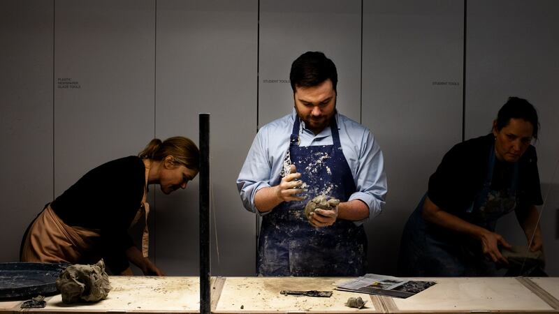 Kevin Roose takes a pottery class during a 30-day phone detox.