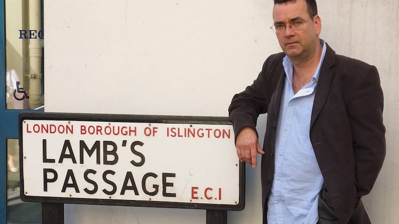 Mick Herron: welcome to Slough House, where you can check in, round the back, but will find it hard to leave, as the door is stuck. Photograph: Tim Barrow