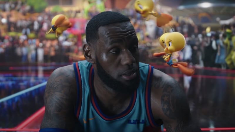 LeBron James and Bugs Bunny in Space Jam: A New Legacy