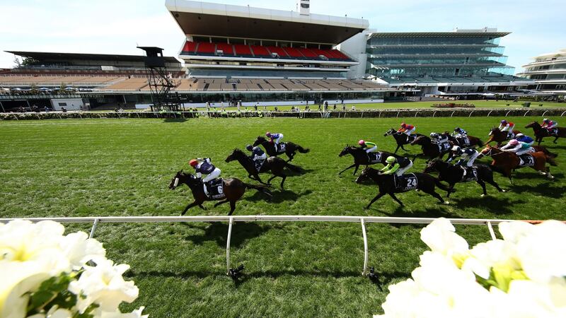 Jye McNeil  and Twilight Payment win the Melbourne Cup for Joseph O’Brien. Photograph: Robert Cianflone/Getty Images