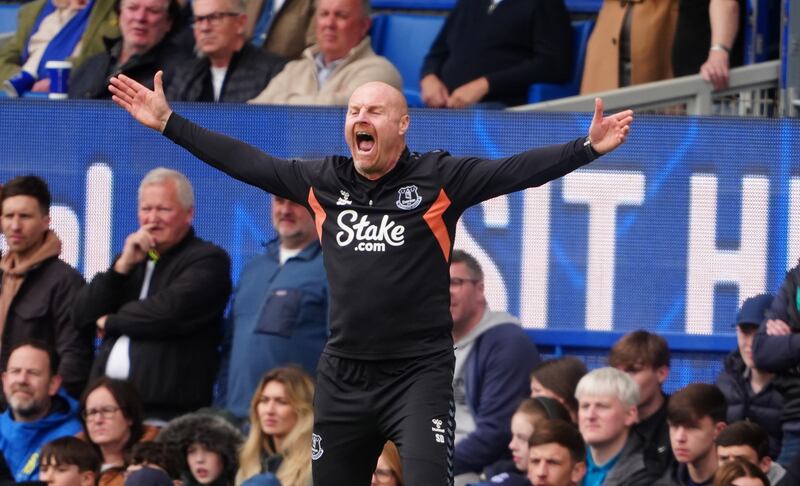 Everton manager Sean Dyche. Photograph: Peter Byrne/PA Wire 

