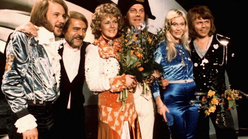 Abba at the Eurovision in 1974