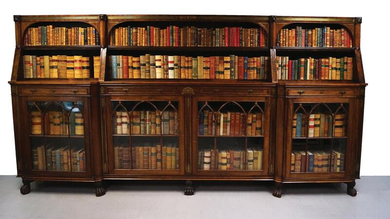 Rosewood library bookcase