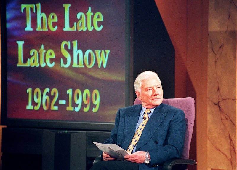 Gay Byrne presenting his final Late Late in 1999. Photograph: David Sleator/The Irish Times