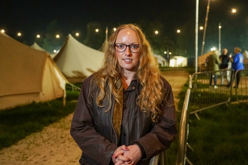 Olive Fitzpatrick-Hennessy is hosting two Ukrainian refugees who stayed in the Stradbally site. Photograph: Enda O'Dowd