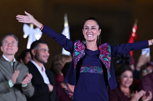 Sheinbaum thanks all women as she becomes Mexico's first female president