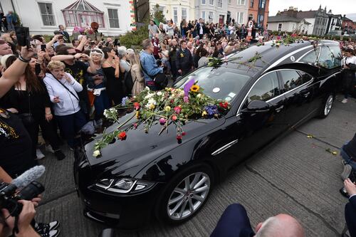 Thousands say farewell to Sinead O’Connor in Bray