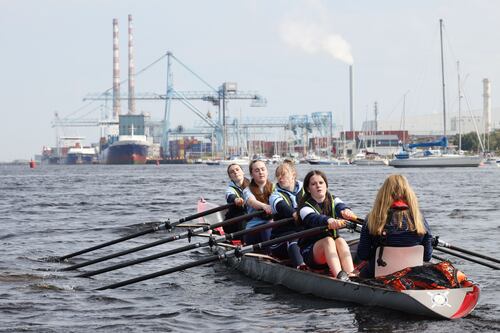 Stella Maris Rowing Club takes new boat to sea