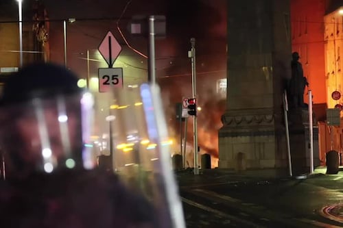 Rioting erupts in Dublin after stabbing incident