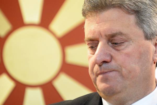 Name change deal with Greece to be blocked by Macedonia’s president