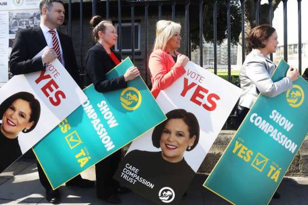 Abortion: Fianna Fáil TD criticises Yes campaign posters