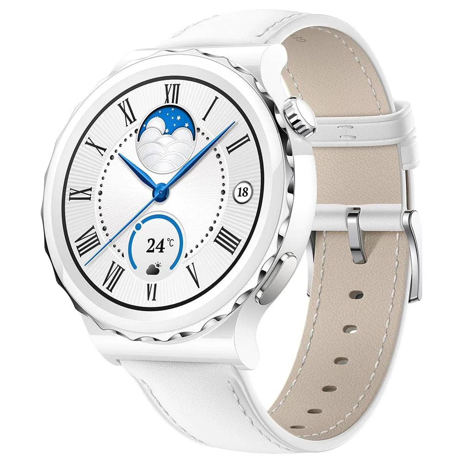 The white ceramic version of the Watch GT 3 Pro