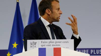 Macron’s plan to tackle poverty unlikely to rid him of elitist image
