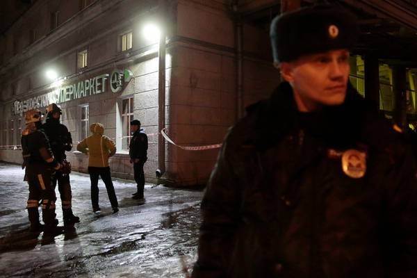 Ten injured in supermarket explosion in St Petersburg