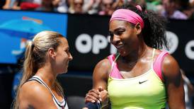 Australian Open: croaking Serena Williams  does all her talking on court