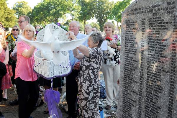 Names of 240 children inscribed on Bethany memorial stone
