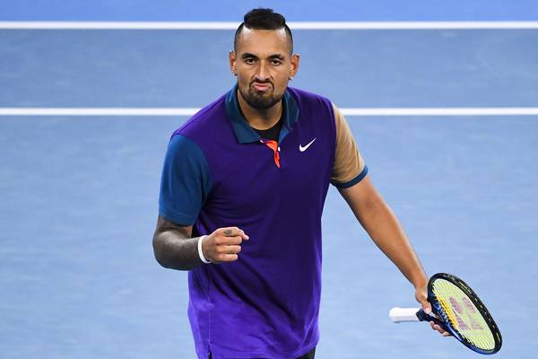 ‘A strange cat’: Kyrgios keeps Djokovic feud on boil after first-round win