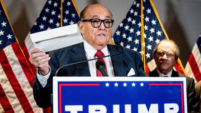 Voting equipment maker sues Trump attorney Rudy Giuliani in $1.3bn defamation suit