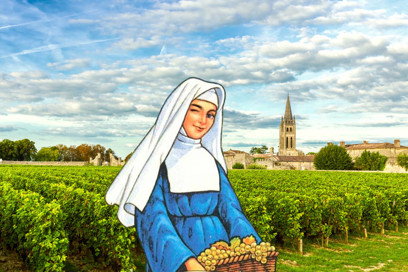 Blue Nun illustration