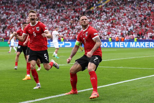 Three-goal Austria leave Poland’s tournament hopes hang by a thread