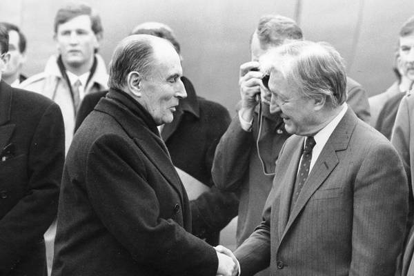 Haughey insisted Mitterrand stop off at his home for champagne