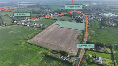 Louth land with planning in place for up to 72 new homes seeking €2.25m