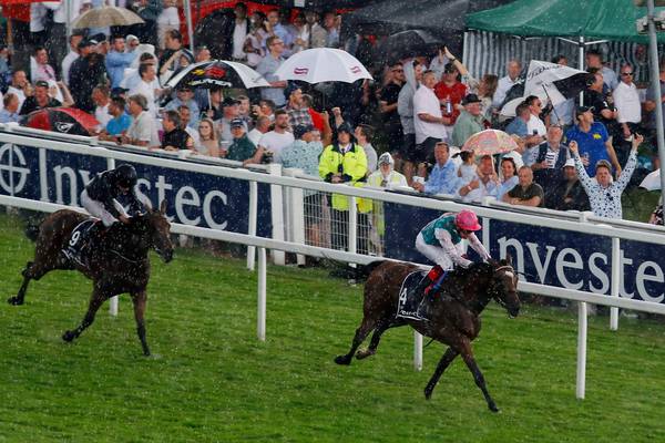 Rhododendron wilts in  Epsom rain as Enable takes the Oaks