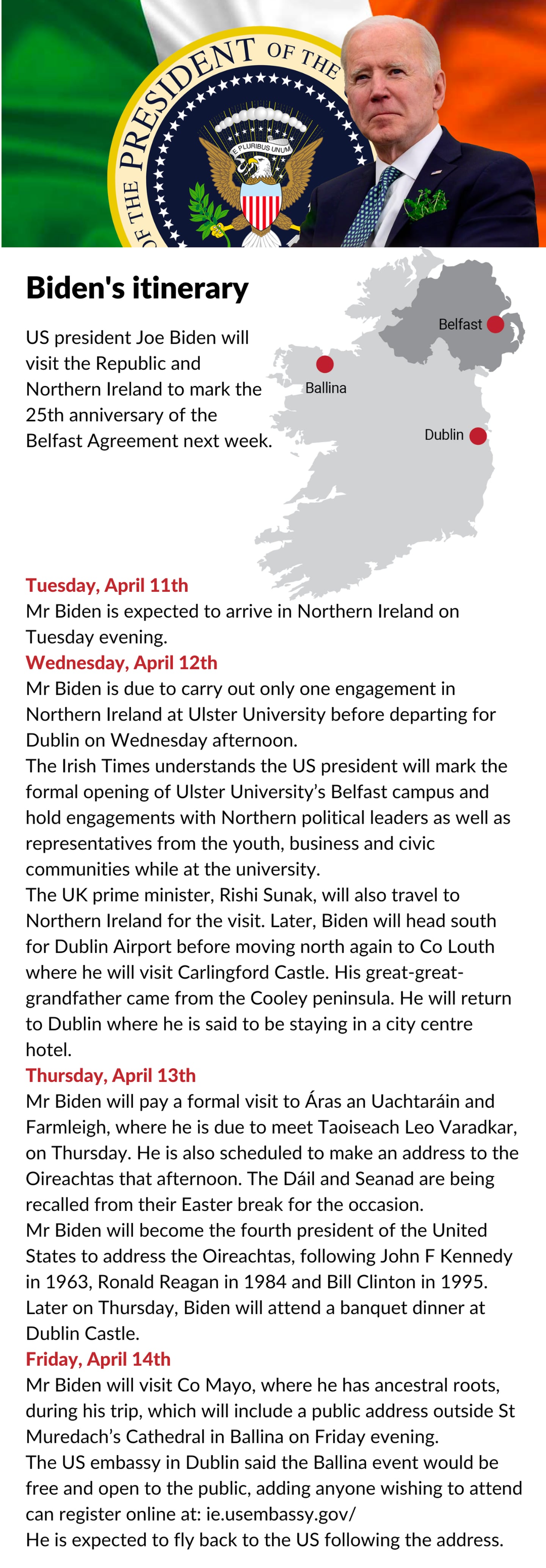Joe Biden Ireland Visit. Image: Paul Scott