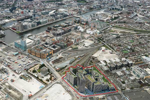 Dublin docklands site with scope for 1,051 apartments priced at €80m