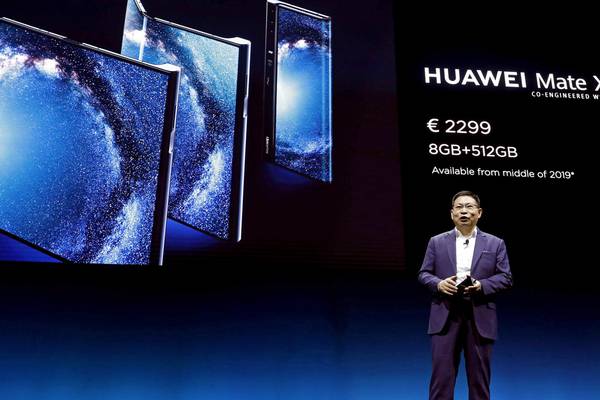 Huawei launches foldable smartphone with €2,299 price tag