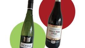 Two French wines for €12: a fresh and zesty white and a full-bodied fruity red