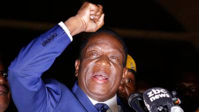 President-designate Mnangagwa hails Zimbabwe’s ‘new democracy’